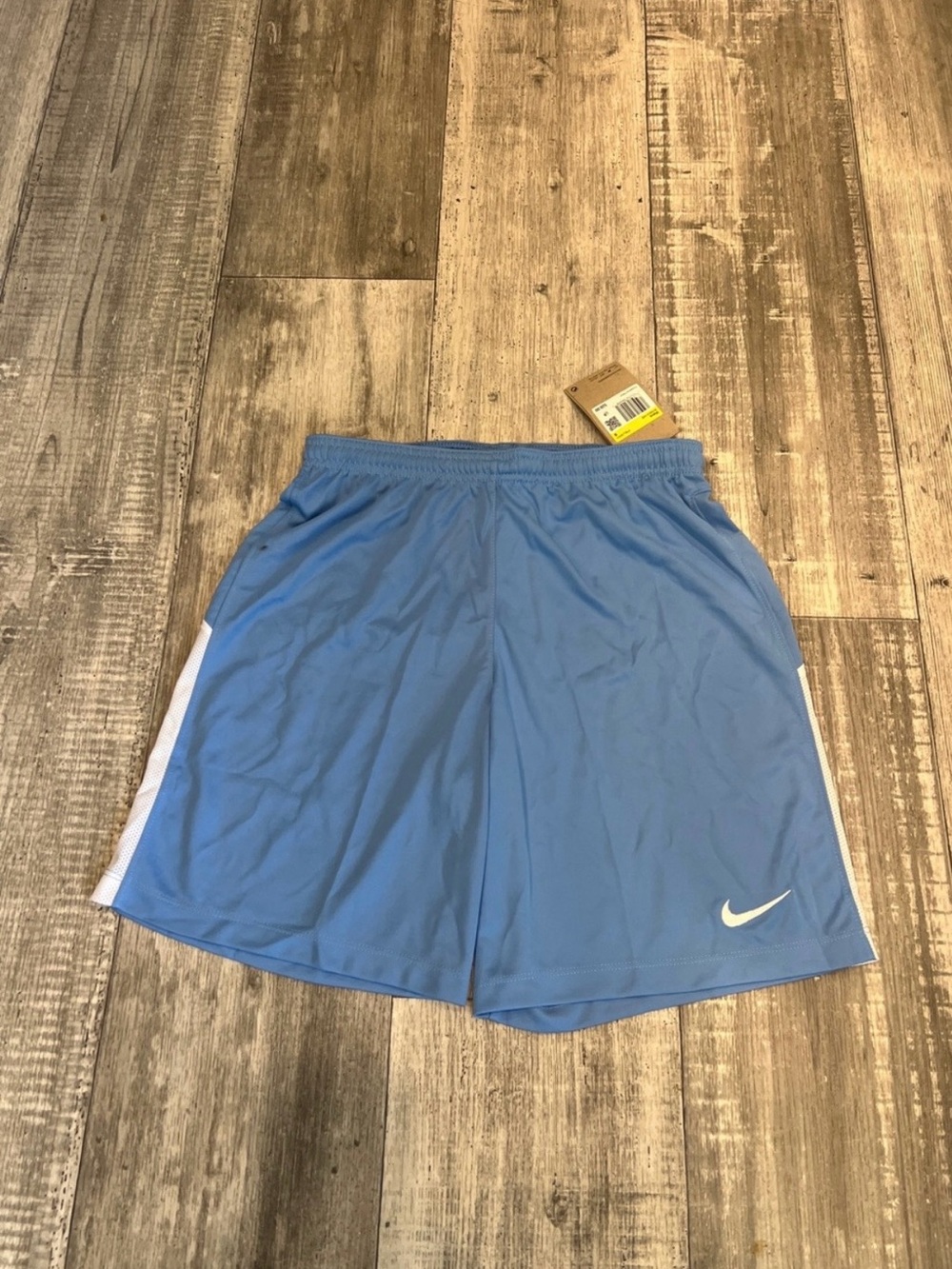Nike Men's Sky Blue Athletic Shorts with White Accents-NWT-Size Small Slim Fit